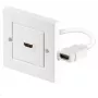 Tomada HDMI Microconnect HDMWALL1 branca