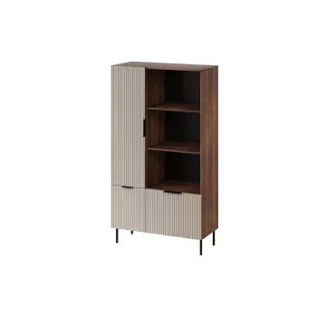 Estante Cama Meble ALMERA Cama 4, nogueira/cashmere, 90×42×165 cm