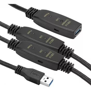 Cabo adaptador USB 3.0 AF – AM, 20 m