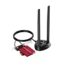 Placa de rede interna WLAN Bluetooth Cudy WE9300S PCIe, Wi‑Fi 7 (802.11be) tri-band 2.4/5/6 GHz, 5765 Mbit/s, Bluetooth 5.4, antena externa 2x2