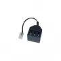Helos - adaptador telefónico - RJ-11 (M) para TAE-NFN (F) - 10 cm - preto