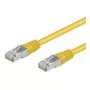Cabo patch Wentronic Goobay CAT 5e, F/UTP, amarelo, 3 m - mistura de cobre CCA (50167)