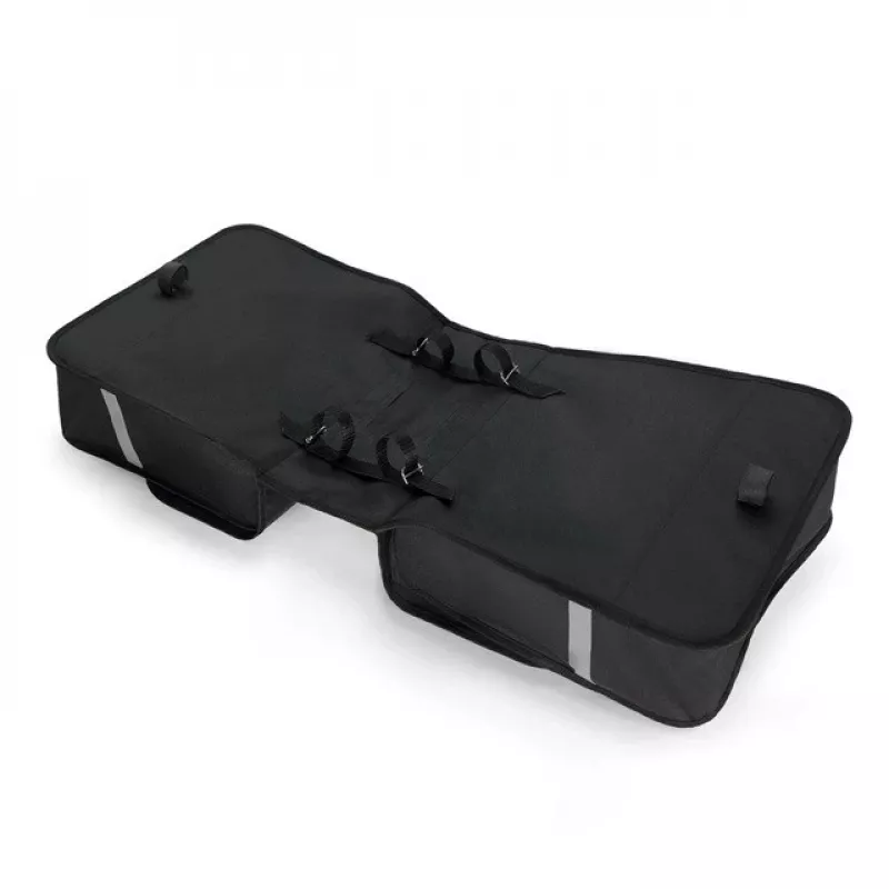 Bolsa de bicicleta Wozinsky bolsa de duplo bagageiro 28 L preta WBB34BK