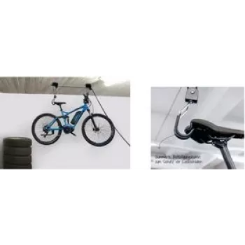 Elevador de bicicleta FISCHER PROFIPLUS — capacidade de carga 57 kg, preto