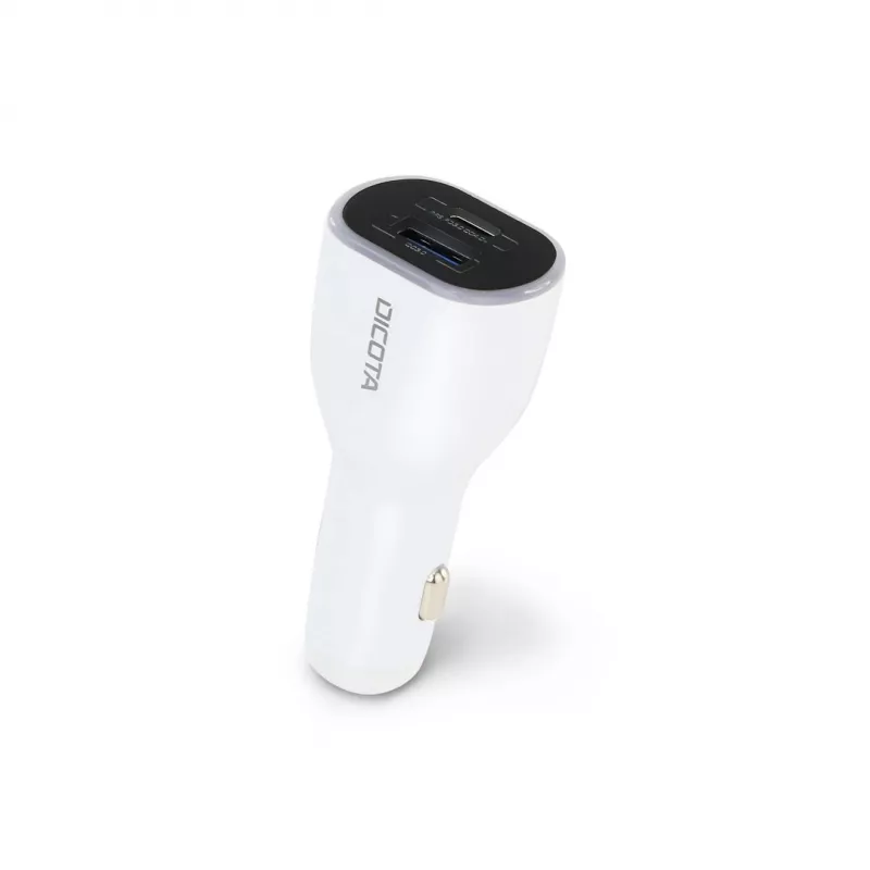 Carregador móvel DICOTA D31932 para portátil, smartphone, tablet branco isqueiro de automóvel