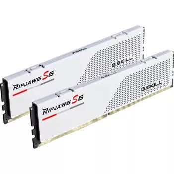 DIMM 96 GB DDR5-6000 (2x 48 GB) Dual-Kit, memória branca, F5-6000J3036F48GX2-RS5W, Ripjaws S5, INTEL XMP
