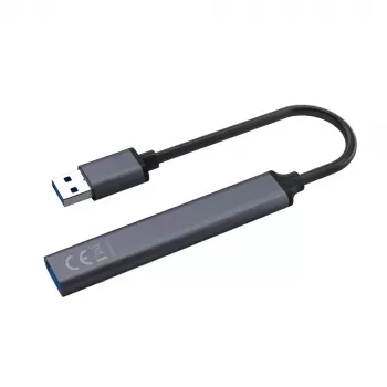 Hub USB SAVIO AK-70, 7 portas USB 3.0, 4 portas utilizáveis, host USB Type-A, transferência 5 Gbit/s, garantia 2 anos