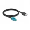 Cabo HSD Z fêmea para USB 2.0 Type-A fêmea 1 m DeLOCK 90502
