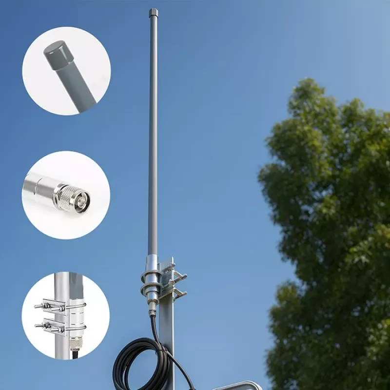 Antena LoRa exterior QOLTEC 12 dBi 868 MHz, cabo de 1,5 m