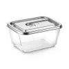Recipiente de vácuo de vidro Caso com tampa de plástico | VacuBoxx aço inoxidável XL | transparente
