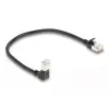 Cabo de rede DeLOCK RJ45 Cat.6A 0,25 m preto