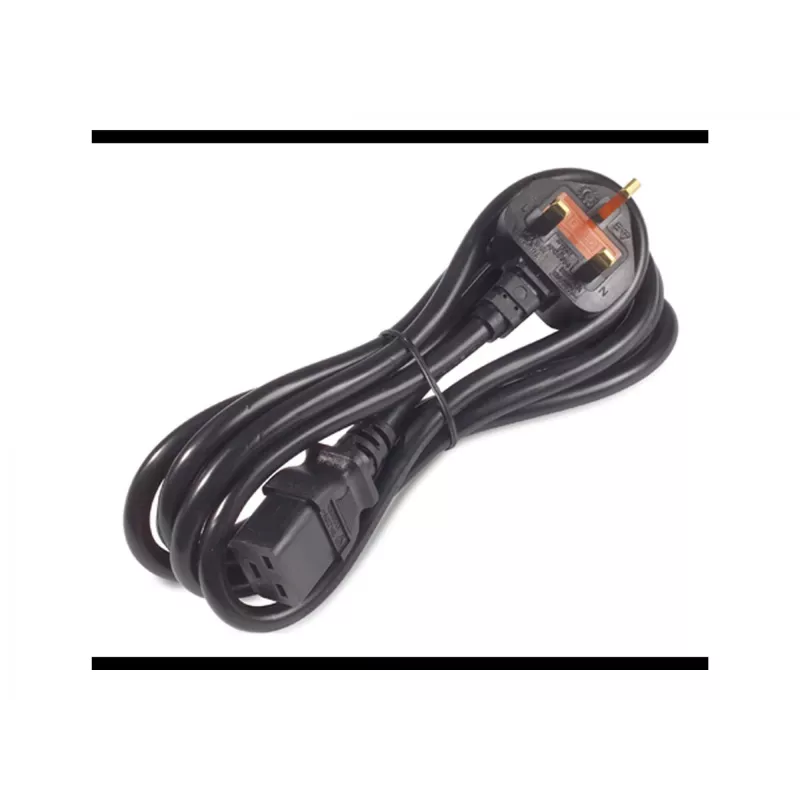 APC AP9895 cabo de alimentação, 16A 200-240V, C19 para ficha UK BS 1363A, 2,44 m, preto