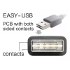 Cabo USB DeLOCK 1m USB 2.0 A - B macho/macho preto