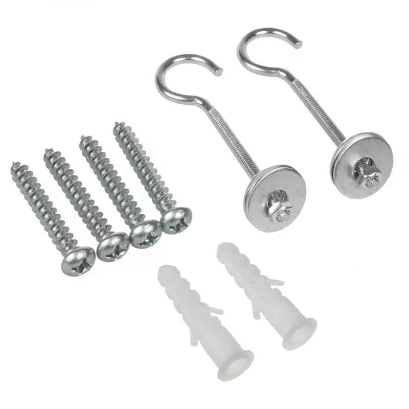 Maclean MC-923 Conjunto de 2 suportes para telas de projeção, carga máxima 25 kg (para o conjunto), aço