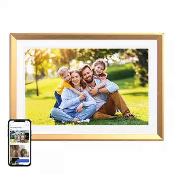 Moldura digital Arzopa D10 (dourada) 10.1