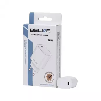 Carregador Beline Beli2161 20W PD 3.0 branco adaptador de carregamento rápido USB-C