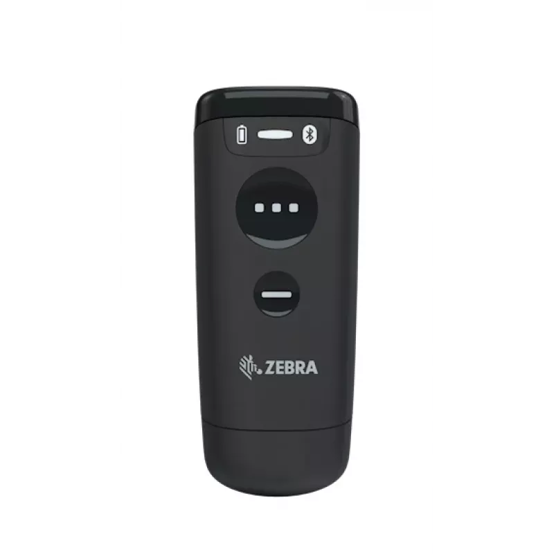 Leitor de códigos de barras manual Zebra CS60 1D/2D LED sem fios IP65 preto, Bluetooth/USB, 100 m de alcance, 83 g