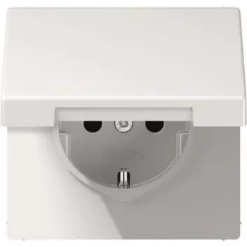 Tomada com contacto de proteção Jung LS 520 KL WW — Série LS 990, branco alpino, tomada com contacto de proteção
