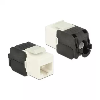Delock 86266 Módulo Keystone RJ45 para LSA Cat.6A UTP, branco