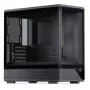 Caixa de computador Jonsbo D200 midi-tower mATX vidro temperado mini ecrã de temperatura preto