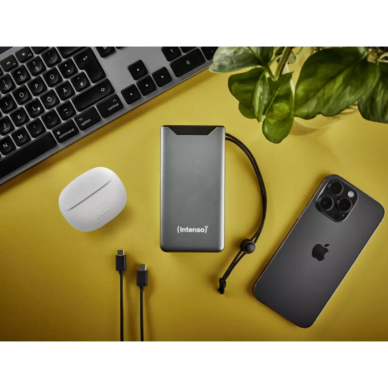 Powerbank INTENSO 7332054 — 20000 mAh, PD 3.0 & QC 3.0, 20 W, USB-A + USB-C, cinzento