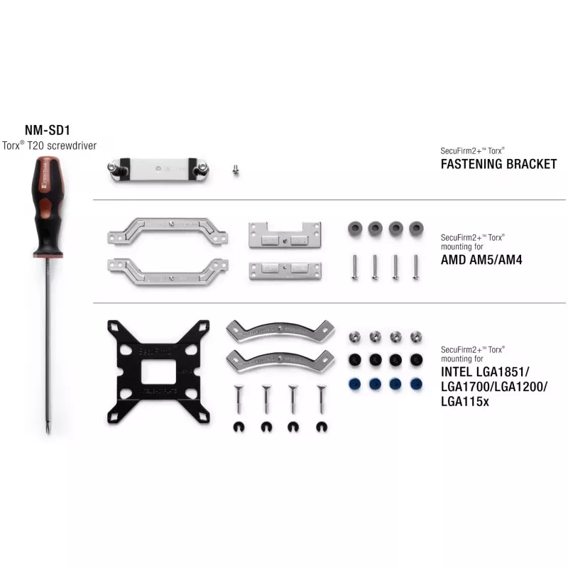 Kit de montagem Noctua NM-M1-MP78 Prateado