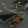 Impressora fotográfica móvel instantânea Kodak STEP Cor ZINK 2x3'' 1 ppm, Bluetooth, Preto