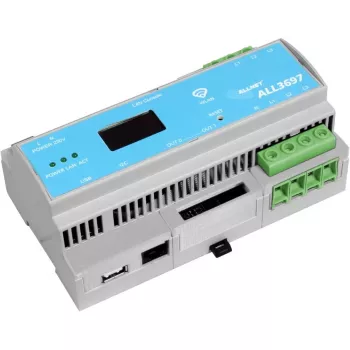 Contador de energia trifásico ALLNET ALL3697-32A — 32 A, saída de impulsos S0, medição indutiva