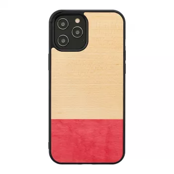 Capa para telemóvel Man and Wood para iPhone 12 / 12 Pro — miss match preto