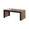 Mesa de centro Cama Meble MILA 120x60x50 cm tampo carvalho wotan, estrutura preta