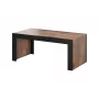 Mesa de centro Cama Meble MILA 120x60x50 cm tampo carvalho wotan, estrutura preta