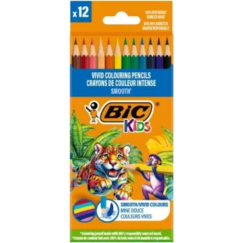 BIC lápis de cor Kids Smooth conjunto de 12 cores