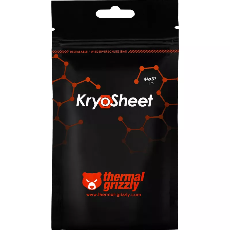 Almofada térmica Thermal Grizzly KryoSheet - 44 x 37 mm