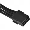 SilverStone SST-PP07-PCIB cabo de extensão PCIe de 8 pinos para PCIe de 6+2 pinos, 25 cm, preto