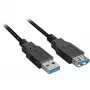 Cabo USB Sharkoon 3 m 2xUSB3.0-A