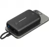Powerbank 20.000 mAh, cabo USB-C integrado 13 cm, 30 watts (preto, 20 Ah, 1x USB-A, 2x USB-C, PD, QC)