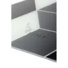 Relógio de parede NeXtime 8171 Cubic, 43,5x37 cm, preto/branco/cinzento