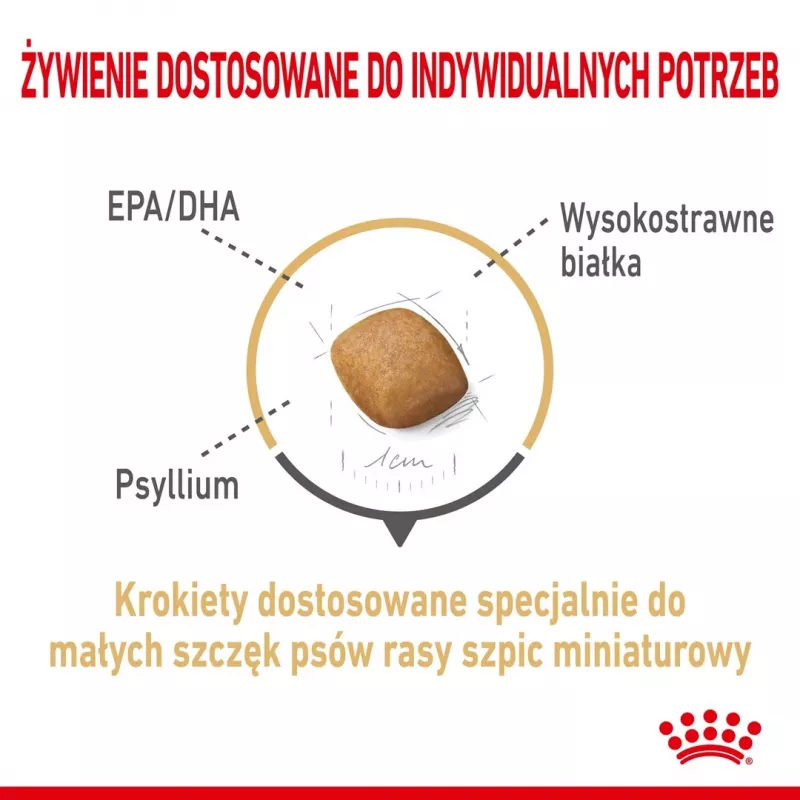 Comida seca Royal Canin Pomeranian Adult 3 kg – fórmula para raças pequenas para pomerânias adultos