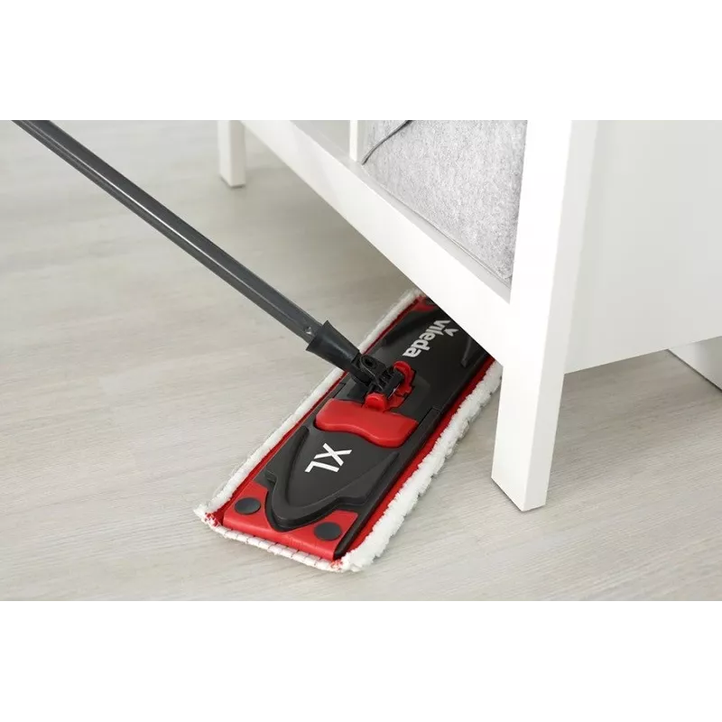 Mopa VILEDA Ultramax XL Box — cabeça rotativa 360° de microfibra lavável, dobrável, para pavimentos duros