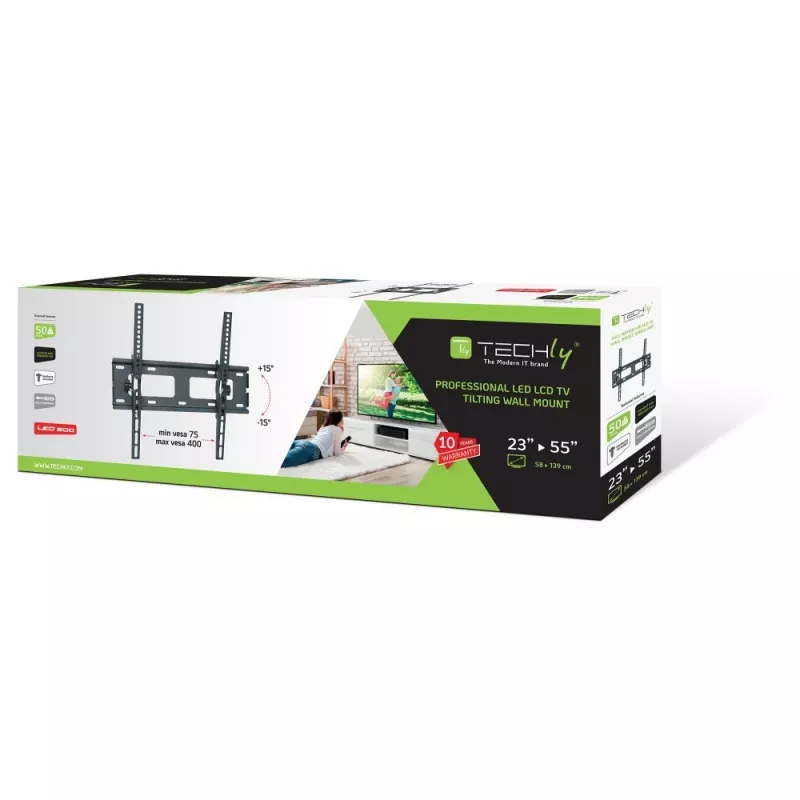 Techly suporte de parede 23-55