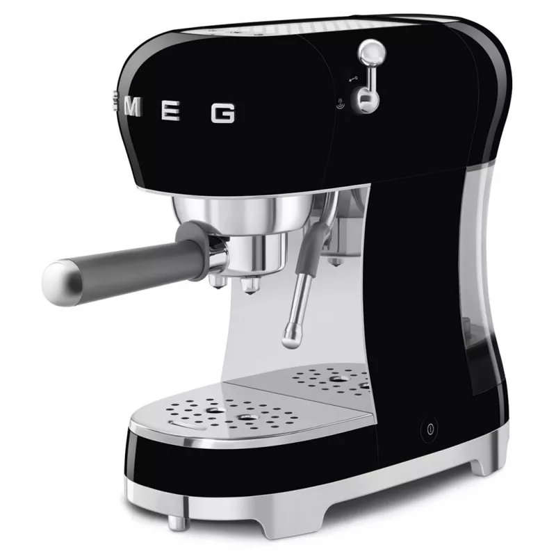 SMEG 50's Style ECF02BLEU máquina de espresso, 15 bar, preta