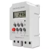 Temporizador eletrónico para calha DIN QOLTEC PC0629 — alimentação 24V, saída 16A