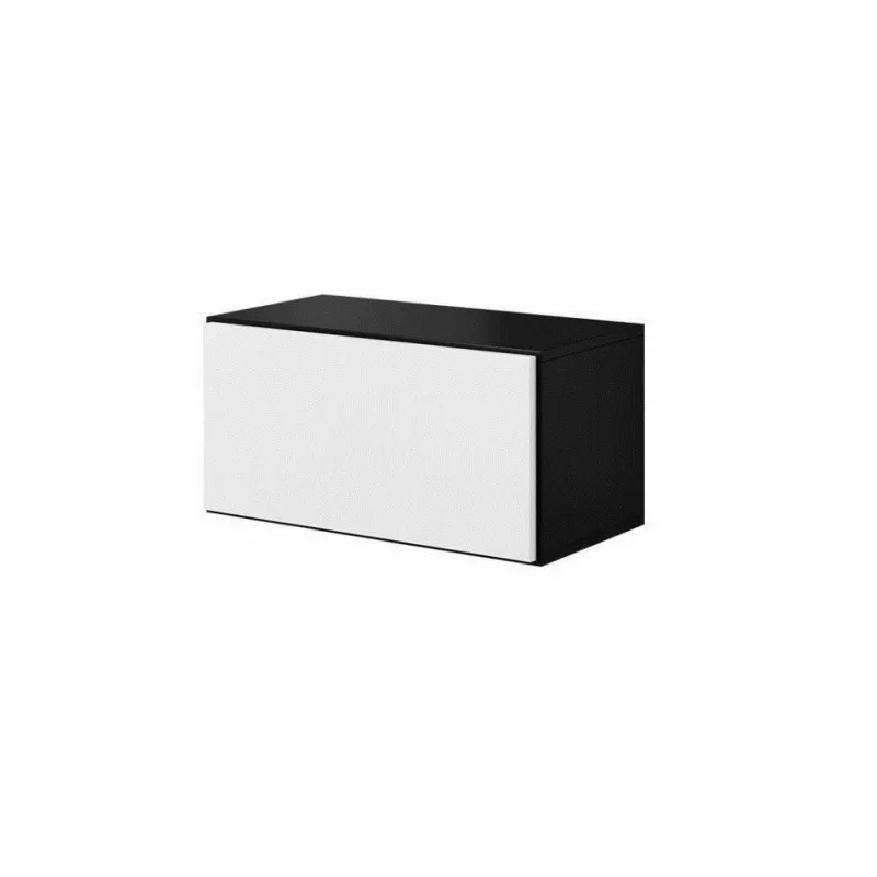 Conjunto de móveis de sala Cama ROCO 19 (4xRO3 + 4xRO6) preto/preto/branco