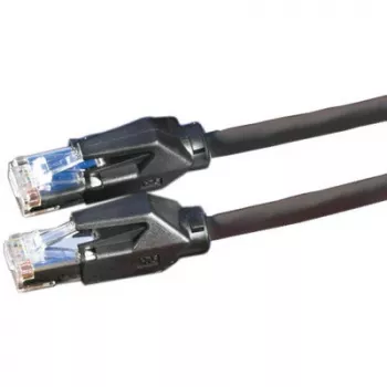 DTWYLER cabo de rede Cat.6 classe E S/FTP CU 7702 flex LSOH Hirose TM21 preto 2m