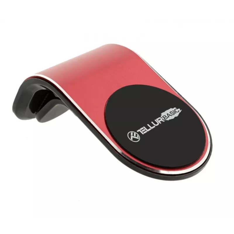 Suporte de telemóvel para automóvel Tellur MCM7 suporte magnético para saída de ar, vermelho