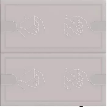 Comando de parede sensor tátil Gira KNX Tastsensor 4 Komf. 2f TS4 antracite — sensor tátil KNX, 4 vias, antracite