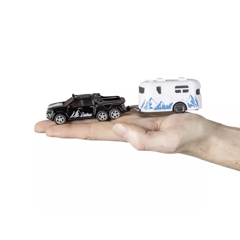Carro telecomandado com roulotte REVELL 23566 — mini modelo telecomandado, a pilhas, veículo de brinquedo