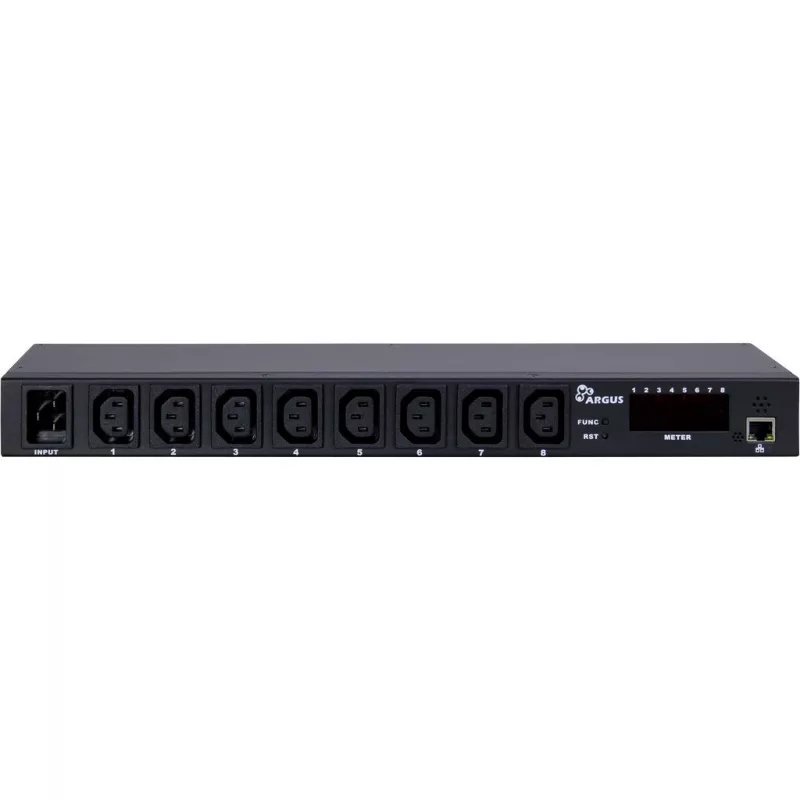 Unidade de distribuição de energia (PDU) Inter-Tech SW-0816 8 tomadas AC preto