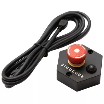 Botão Simucube Premium Interruptor de corte de binário, preto/vermelho, 120×120×70 mm