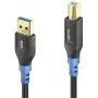 Cabo USB PureLink FI-U200-003 USB 2.0 0,3 m USB A USB B preto azul